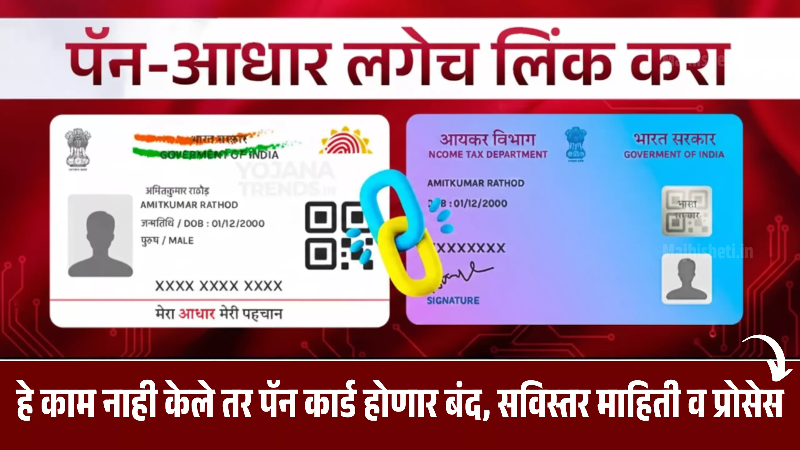 Aadhaar PAN Link Process in Marathi